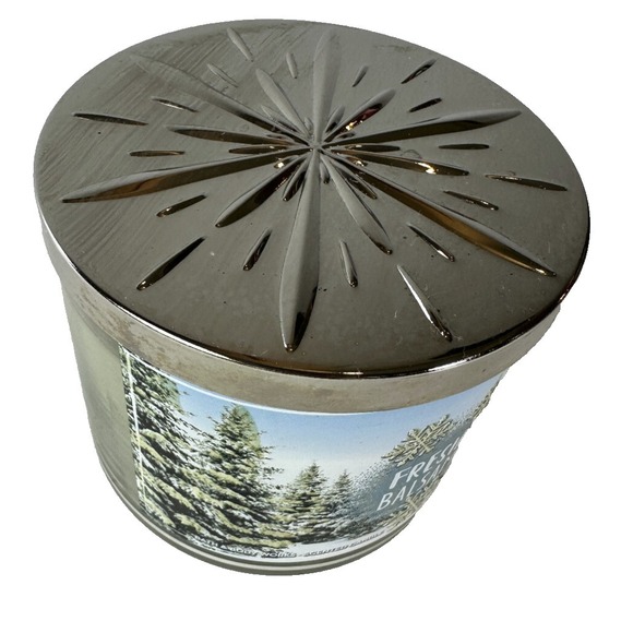 NEW! Bath & Body Works Fresh Balsam Scented 3 Wick Candle 14.5 OZ *Read - Picture 4 of 5